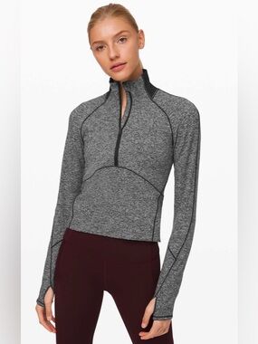 Lululemon Always Alert 1/2 Zip
Heathered Black